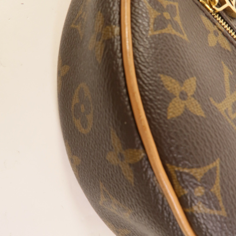 LOUIS VUITTON Monogram Loop金扣肩背袋棕色-12