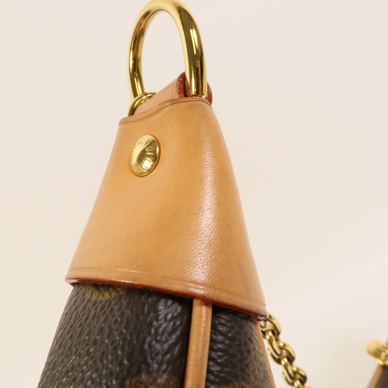 LOUIS VUITTON Monogram Loop金扣肩背袋棕色-14