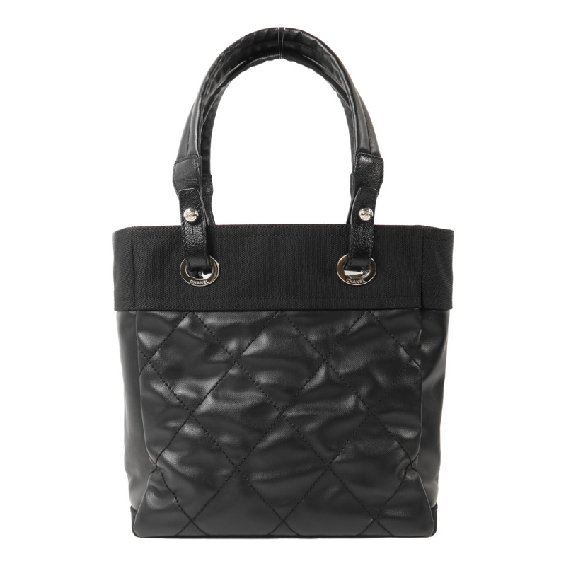 CHANEL 塗層帆布/尼龍Paris Biarritz手挽袋-1