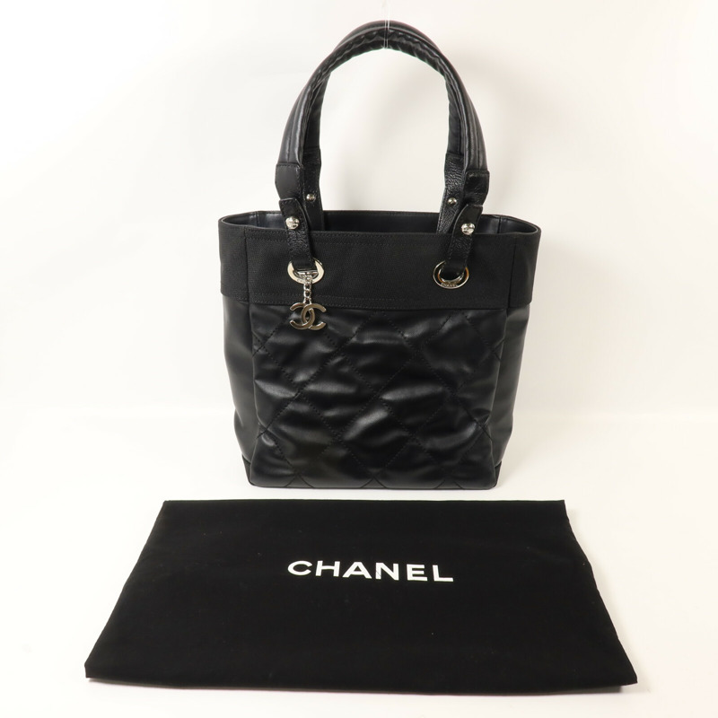 CHANEL 塗層帆布/尼龍Paris Biarritz手挽袋-8