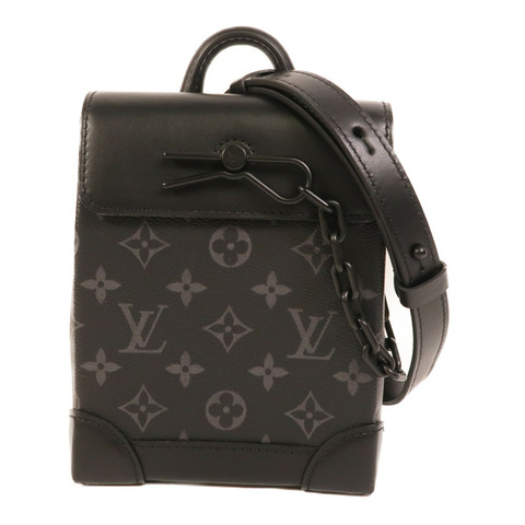 LOUIS VUITTON Monogram Eclipse Nano Steamer肩背袋