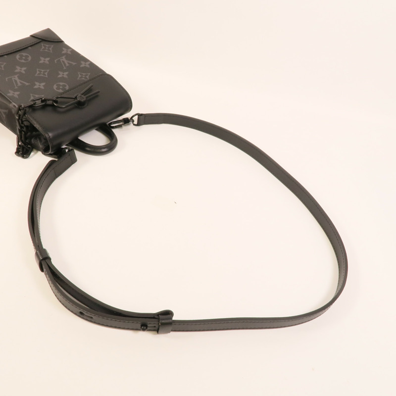 LOUIS VUITTON Monogram Eclipse Nano Steamer肩背袋-5