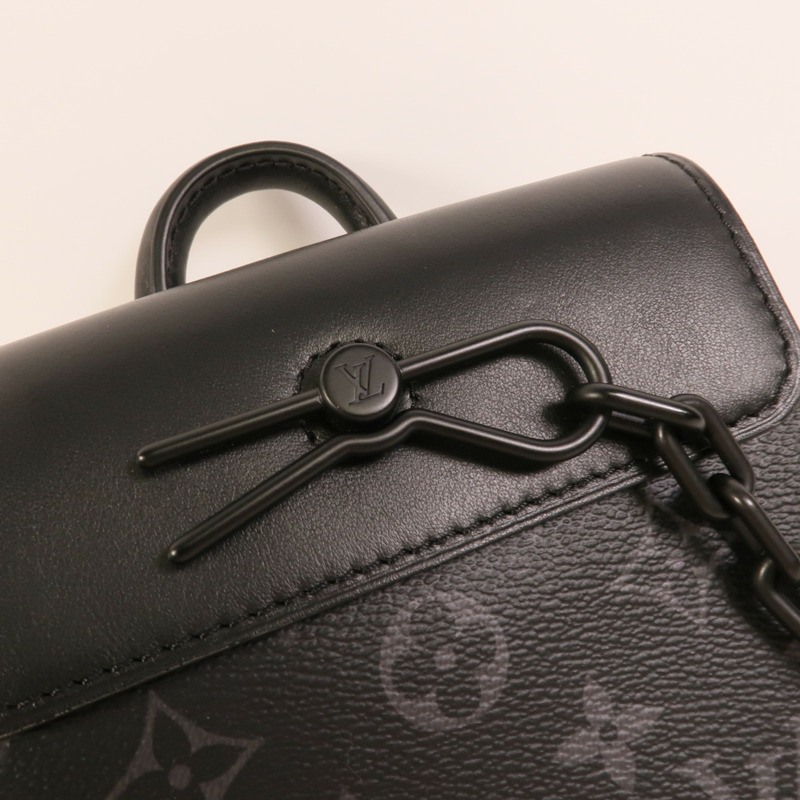 LOUIS VUITTON Monogram Eclipse Nano Steamer肩背袋-6