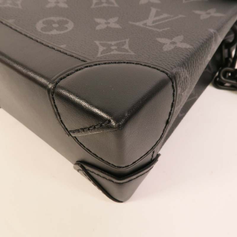 LOUIS VUITTON Monogram Eclipse Nano Steamer肩背袋-11
