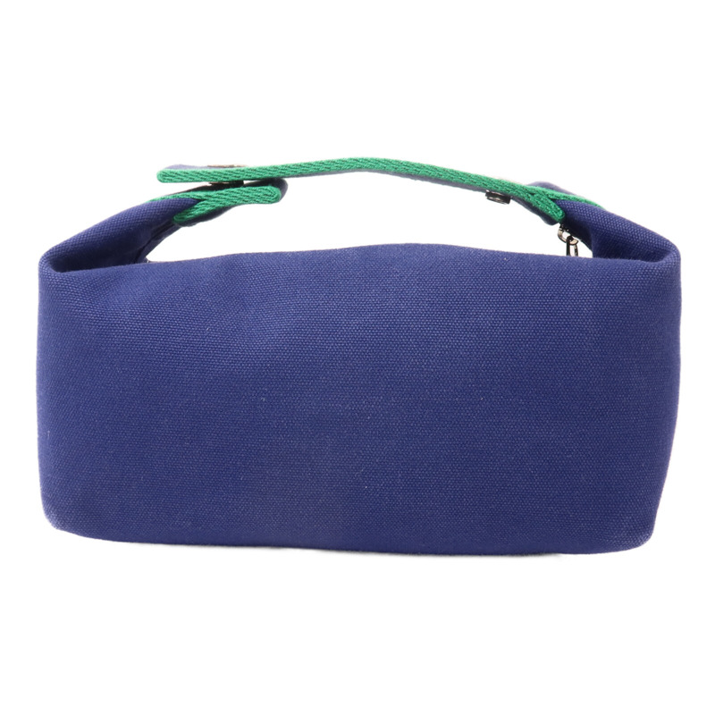 HERMES 帆布Bride A Brac PM手挽袋Bleu Marine-1