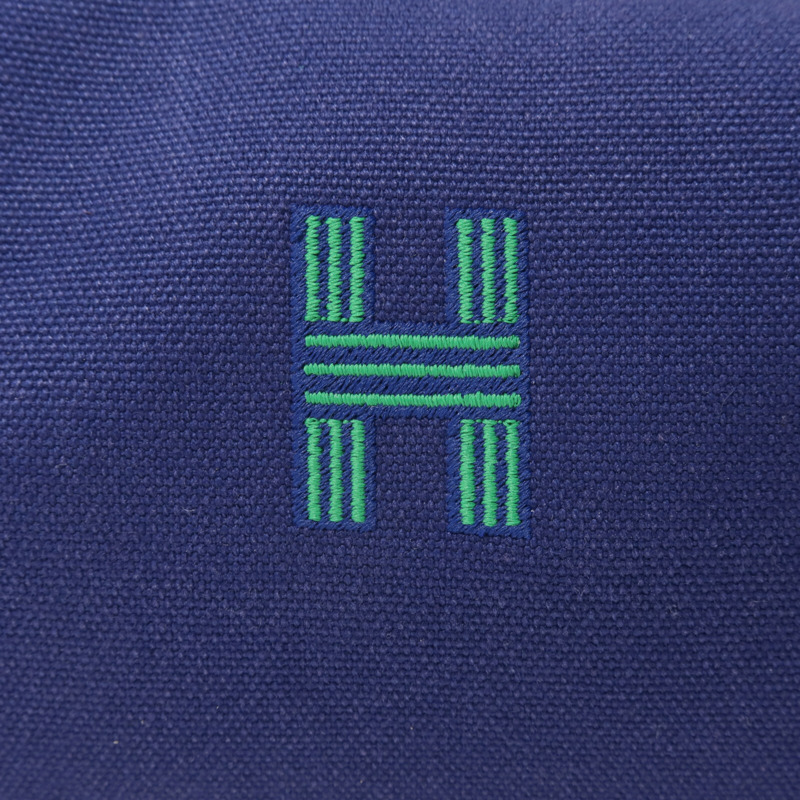 HERMES 帆布Bride A Brac PM手挽袋Bleu Marine-9