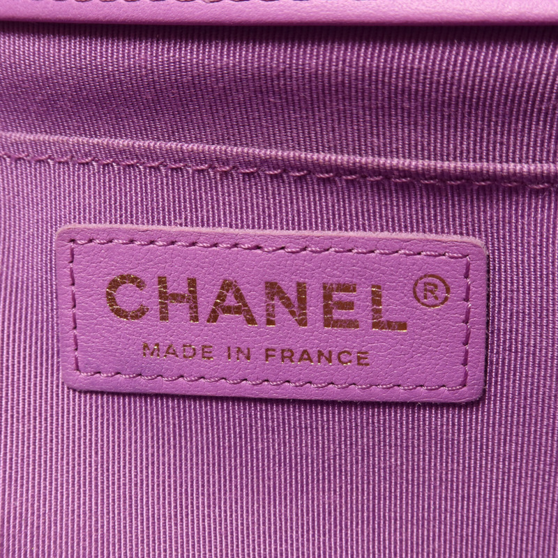 CHANEL 牛皮皮革Boy 25鏈帶肩背袋-5