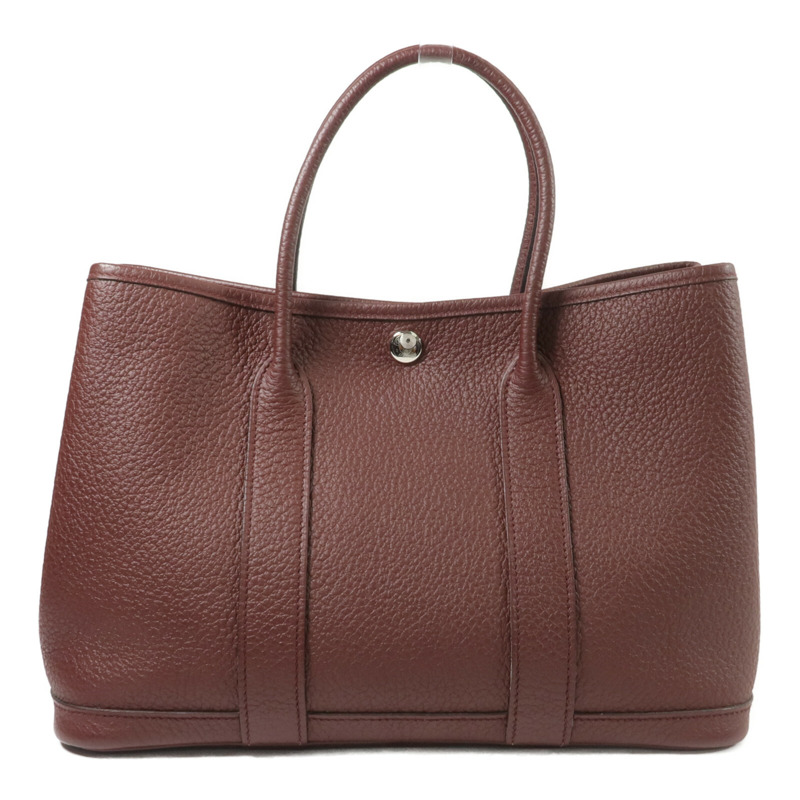 HERMES Country皮革Garden Party TPM手挽袋Bordeaux-1
