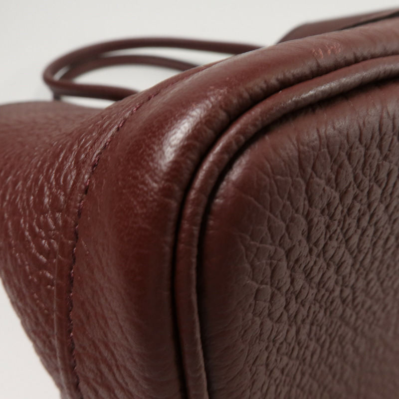 HERMES Country皮革Garden Party TPM手挽袋Bordeaux-12