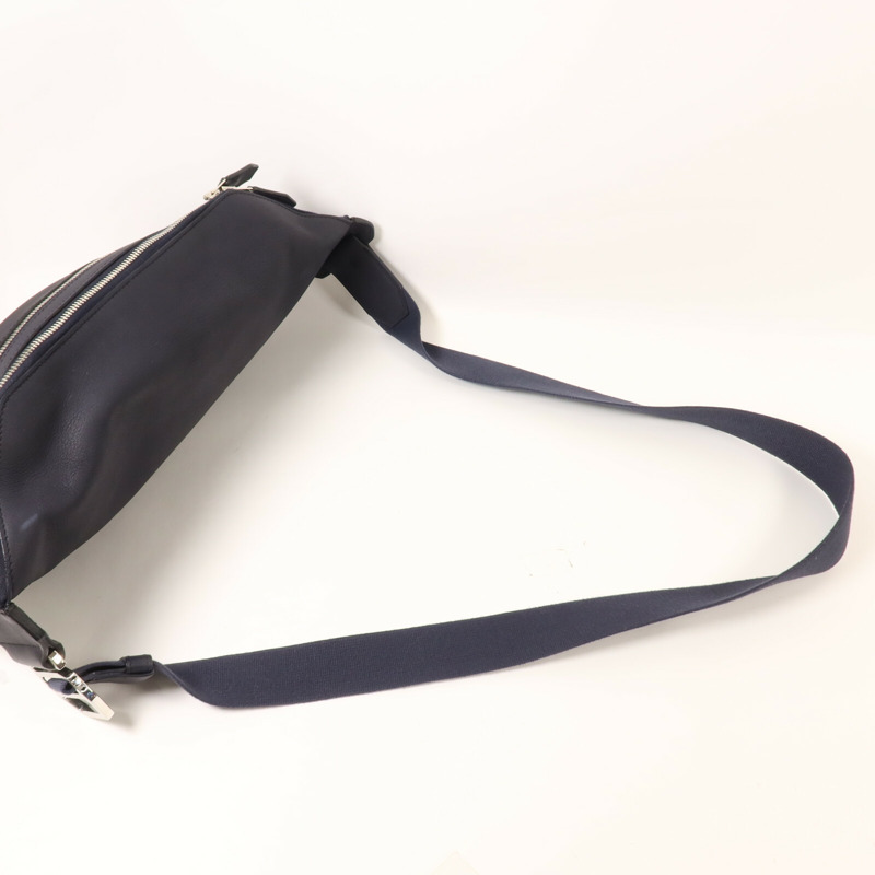 HERMES Evercolor皮革Sac Slide Cross肩背袋Bleu Nuit-7
