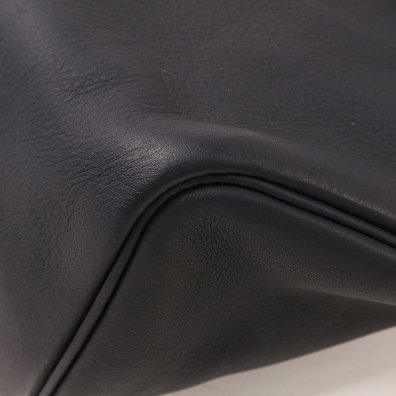 HERMES Evercolor皮革Sac Slide Cross肩背袋Bleu Nuit-12