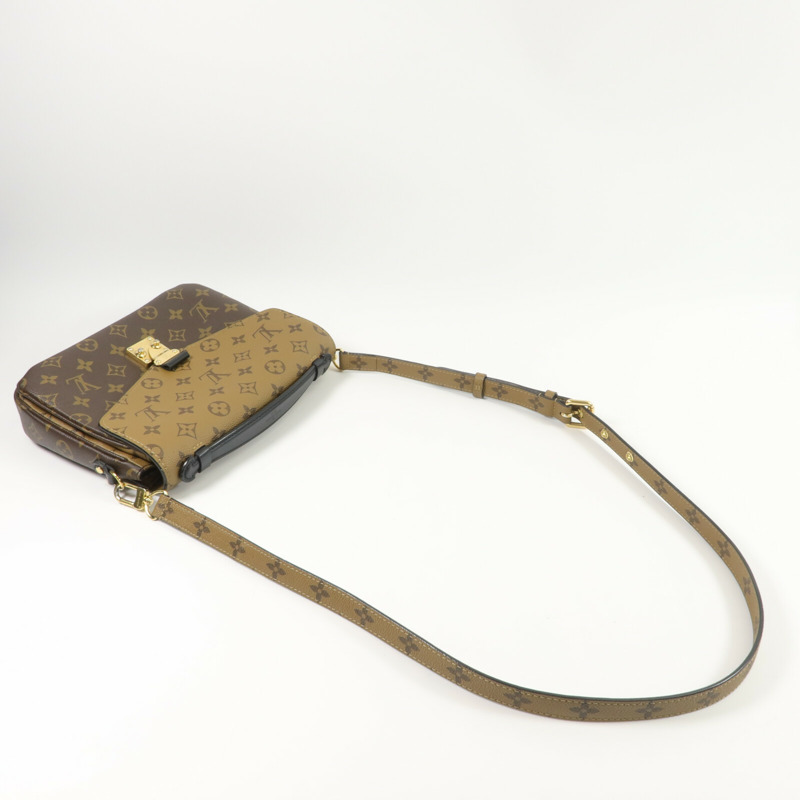 LOUIS VUITTON Monogram/Monogram Reverse Pochette Metis手挽肩背兩用袋-9