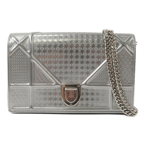 Dior 漆皮皮革Diorama Wallet On Chain鏈帶肩背袋