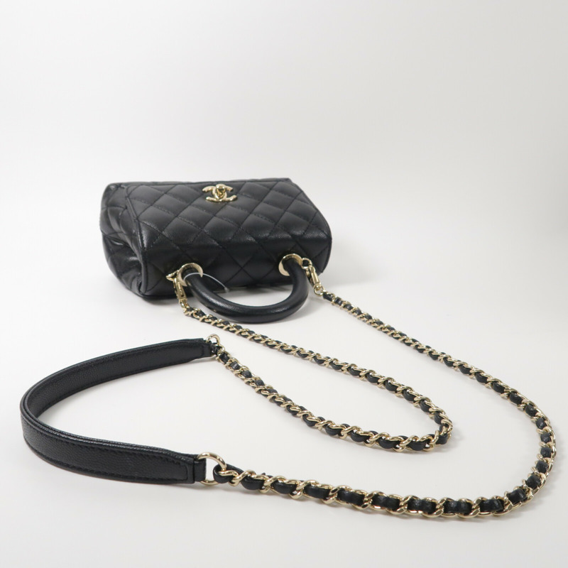 CHANEL Mini Coco Handle手挽肩背兩用袋-8