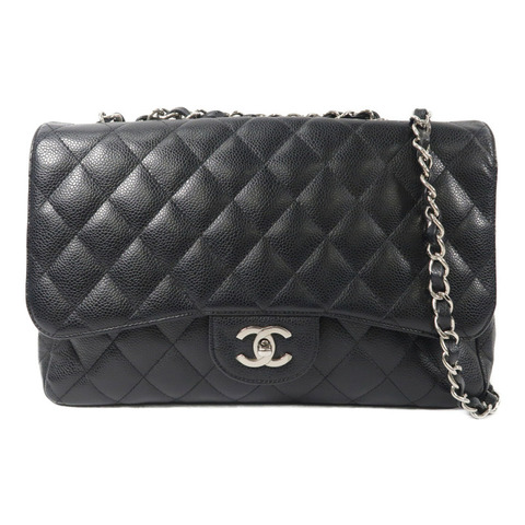 CHANEL 牛皮皮革Large Classic鏈帶肩背袋