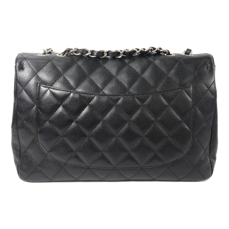 CHANEL 牛皮皮革Large Classic鏈帶肩背袋-1
