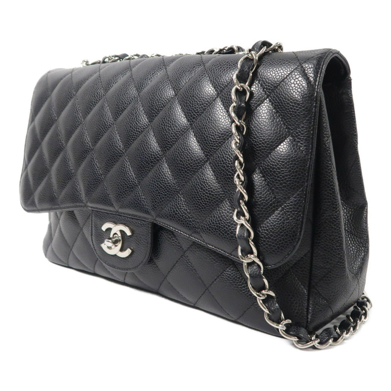 CHANEL 牛皮皮革Large Classic鏈帶肩背袋-2