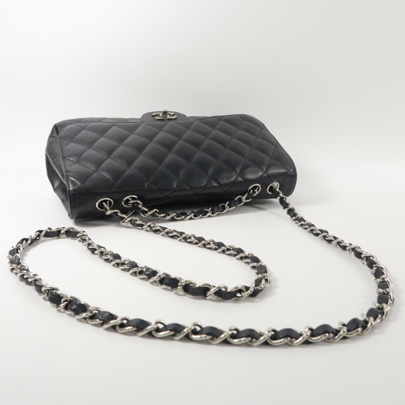 CHANEL 牛皮皮革Large Classic鏈帶肩背袋-8