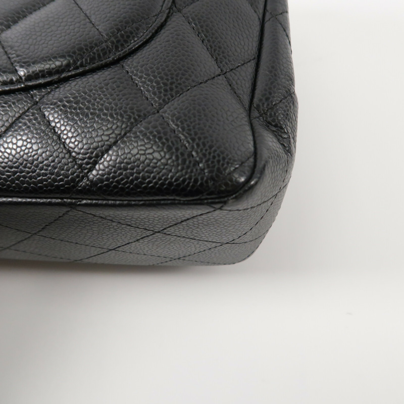 CHANEL 牛皮皮革Large Classic鏈帶肩背袋-13