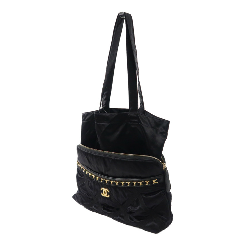 CHANEL Satin Grosgrain Tote Bag手挽袋-2