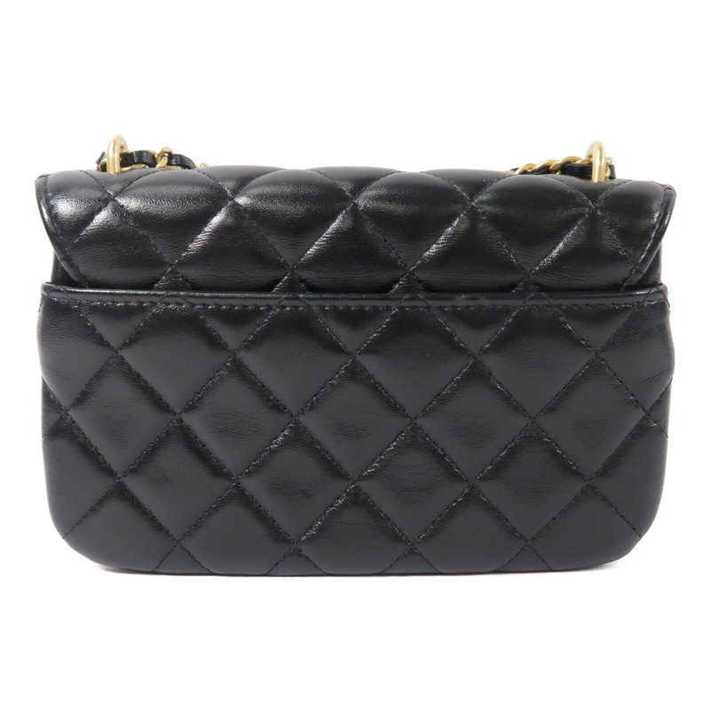 CHANEL 羊皮皮革Chain Shoulder鏈帶肩背袋-1