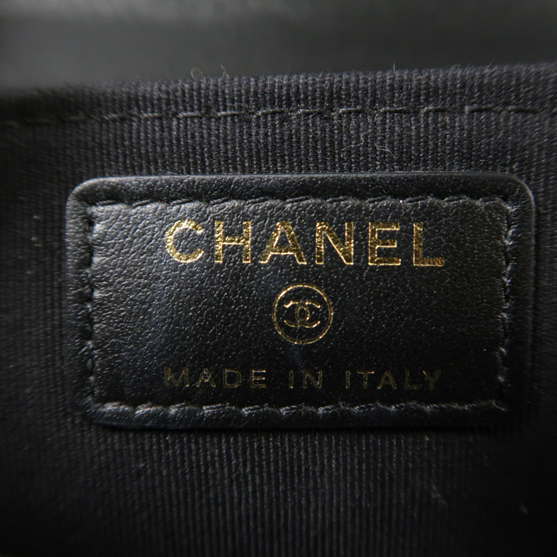 CHANEL 羊皮皮革Chain Shoulder鏈帶肩背袋-6
