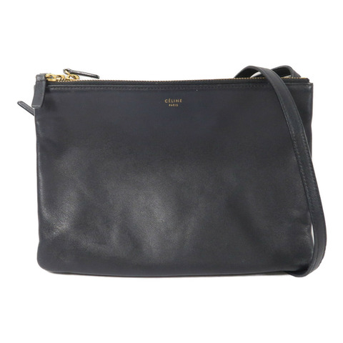 CELINE 牛皮皮革Trio肩背袋