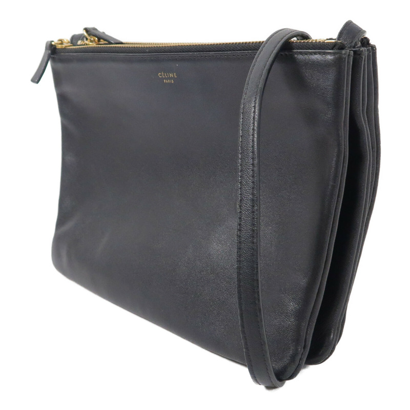 CELINE 牛皮皮革Trio肩背袋-2