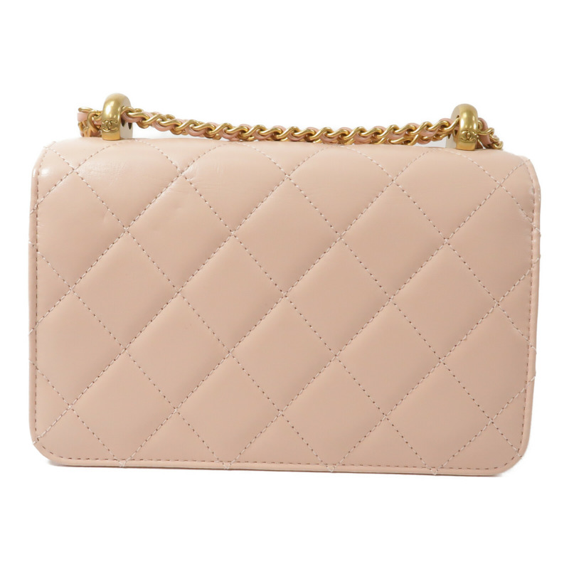 CHANEL 牛皮皮革Mini Flap Bag鏈帶肩背袋-1