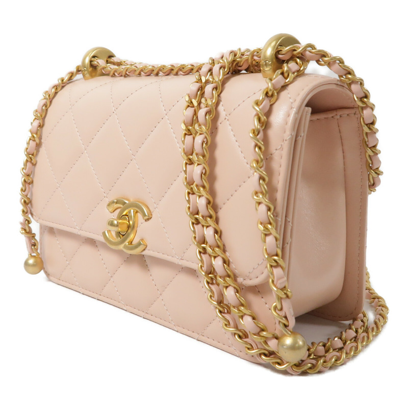 CHANEL 牛皮皮革Mini Flap Bag鏈帶肩背袋-2