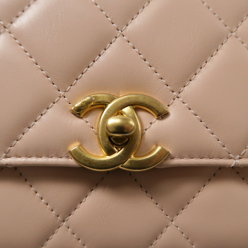CHANEL 牛皮皮革Mini Flap Bag鏈帶肩背袋-6
