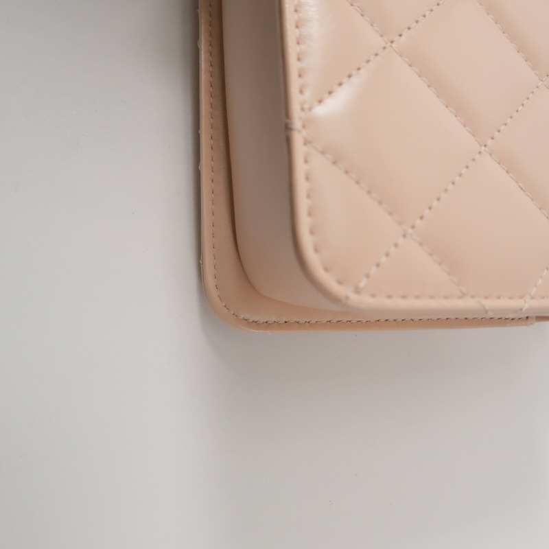 CHANEL 牛皮皮革Mini Flap Bag鏈帶肩背袋-12