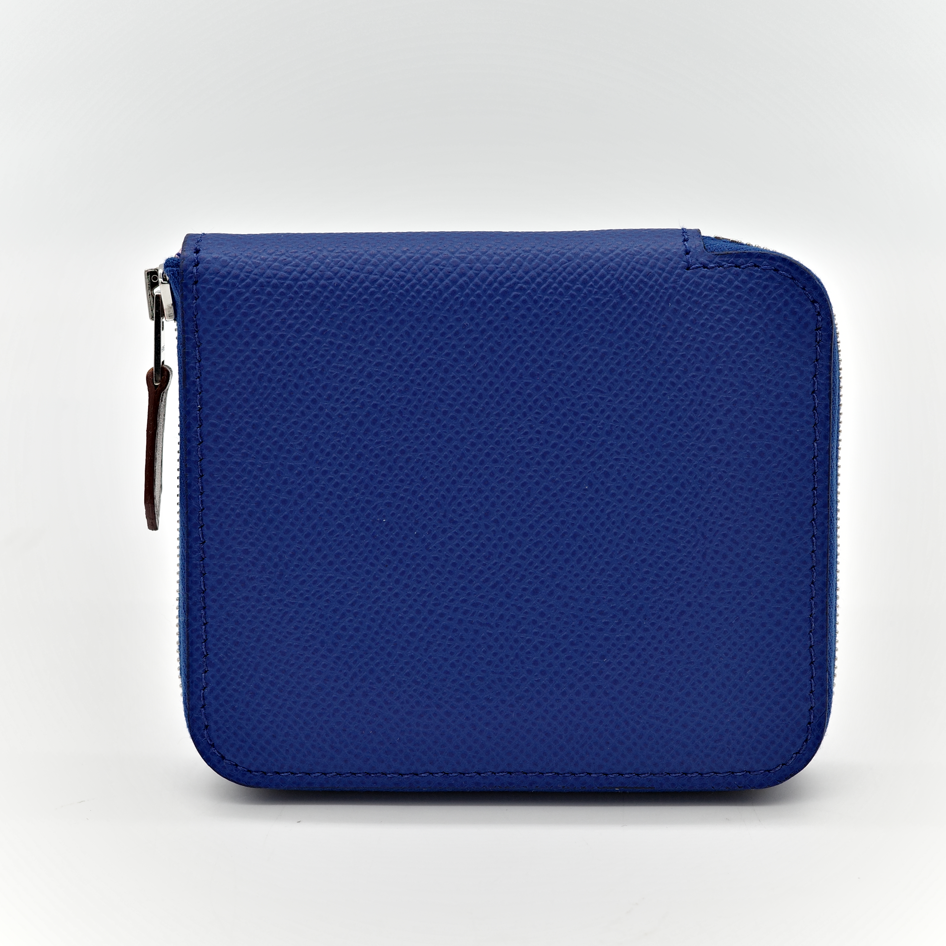 Hermès 愛馬仕 電光藍 牛皮 粉 絲巾內裡 U 刻-2