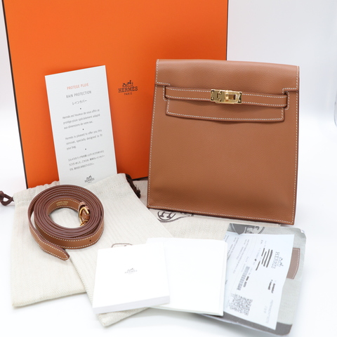 拍拍圈官方✈️Hermès 愛馬仕 經典 Kelly Danse 金棕 斜背包