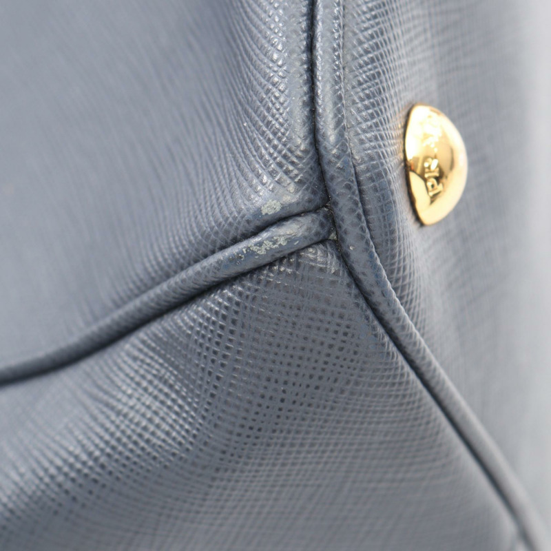 PRADA SAFFIANO LUX Galleria 單肩手提包,Saffiano 皮革,海軍藍,二手-6