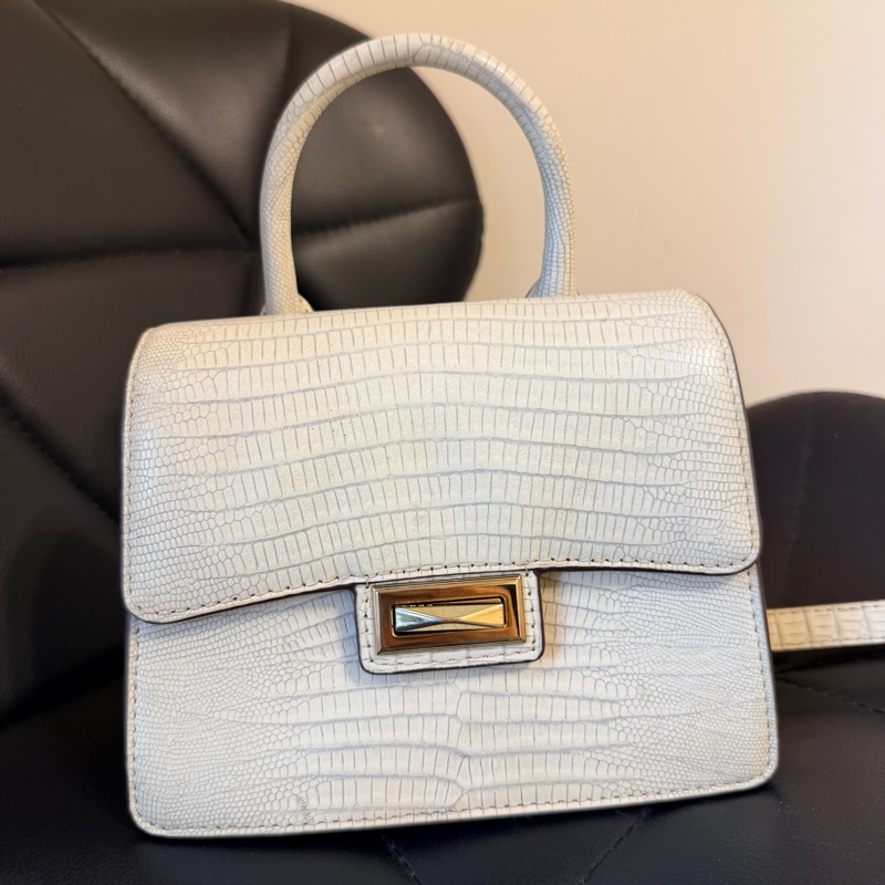 DKNY 鱷魚皮包包 Jojo Mini Leather Mini Crossbody Handbag Purse-1