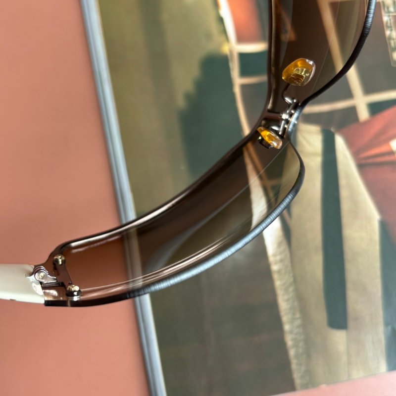 ::GUCCI:: Y2K 米白色咖啡鏡片 墨鏡 太陽眼鏡-16