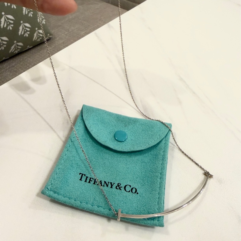 Tiffany & Co. Smile 大號 微笑 笑臉 925 純銀 項鏈 頸鍊 項鍊 鎖骨鍊-8