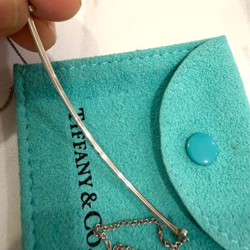 Tiffany & Co. Smile 大號 微笑 笑臉 925 純銀 項鏈 頸鍊 項鍊 鎖骨鍊-10