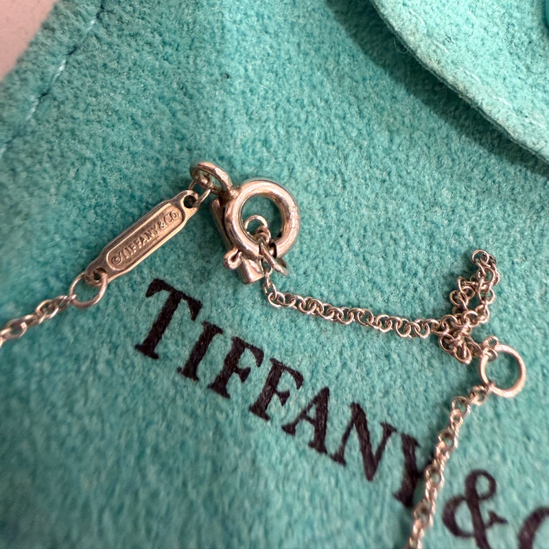 Tiffany & Co. Smile 大號 微笑 笑臉 925 純銀 項鏈 頸鍊 項鍊 鎖骨鍊-11