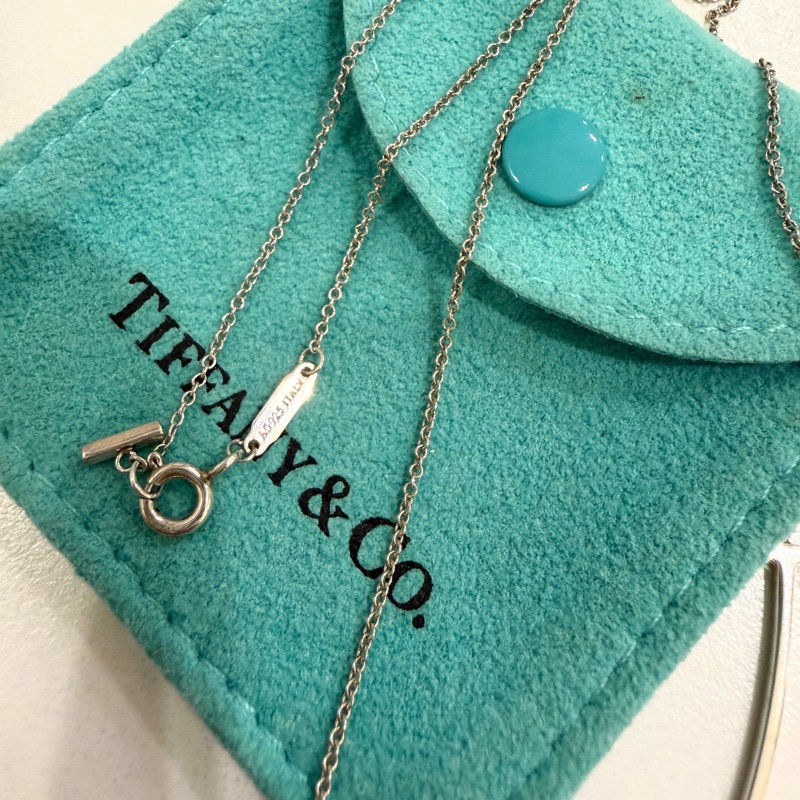 Tiffany & Co. Smile 大號 微笑 笑臉 925 純銀 項鏈 頸鍊 項鍊 鎖骨鍊-12
