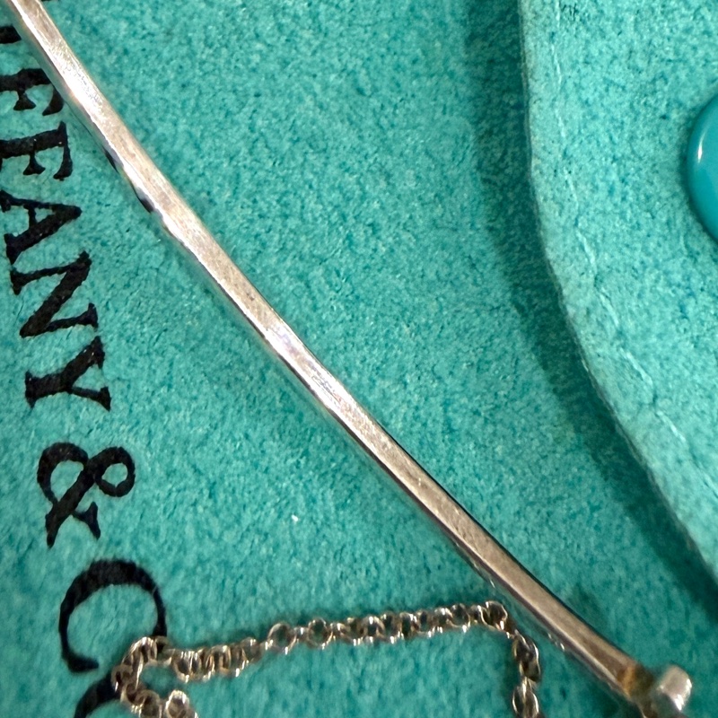Tiffany & Co. Smile 大號 微笑 笑臉 925 純銀 項鏈 頸鍊 項鍊 鎖骨鍊-16