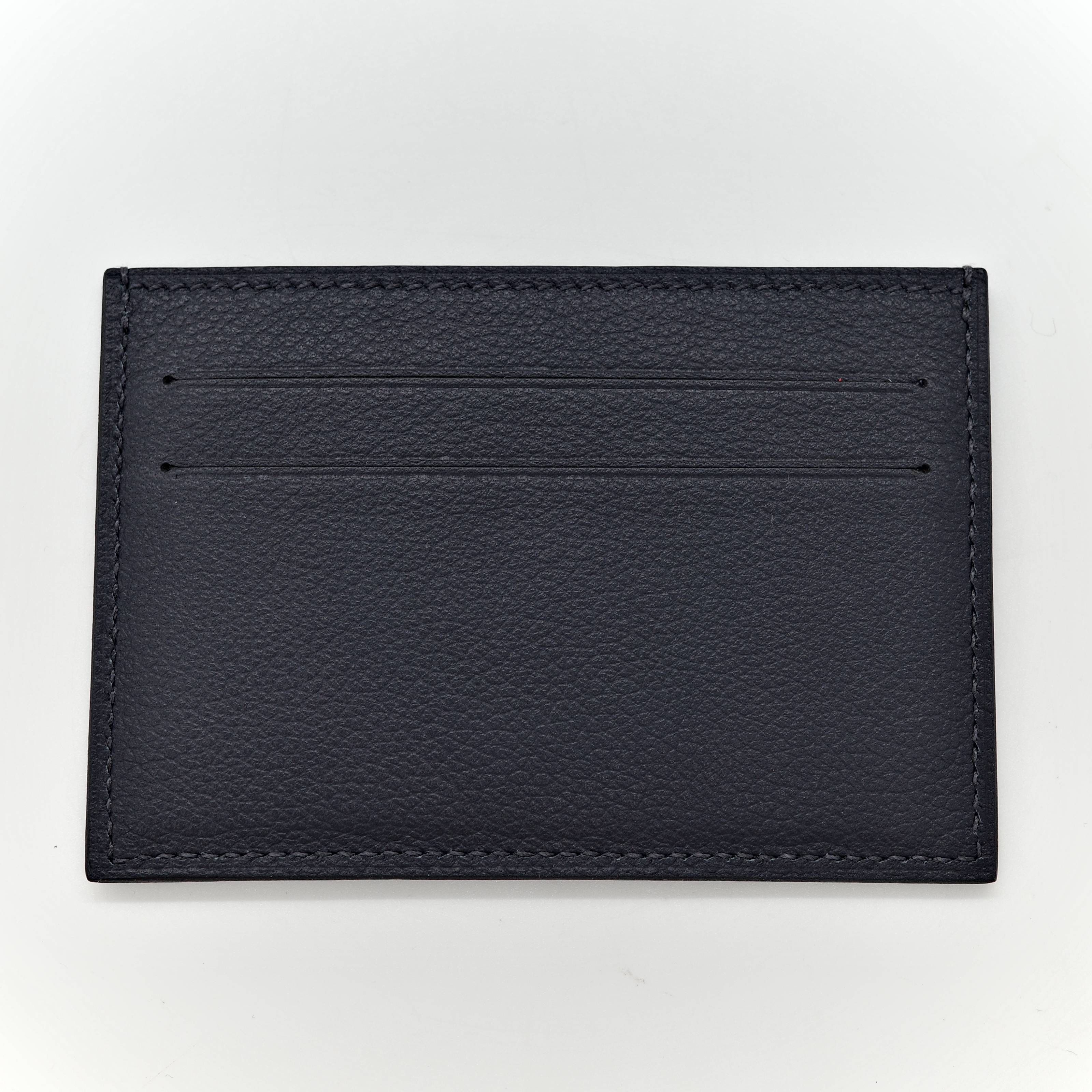 Hermès 愛馬仕 深藍色 絲巾內裡 卡包-2