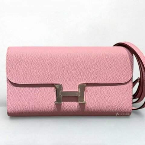 A12820-HERMES Constance to go X9錦葵紫Epsom牛皮銀釦肩背