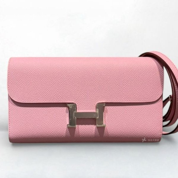 A12820-HERMES Constance to go X9錦葵紫Epsom牛皮銀釦肩背-0