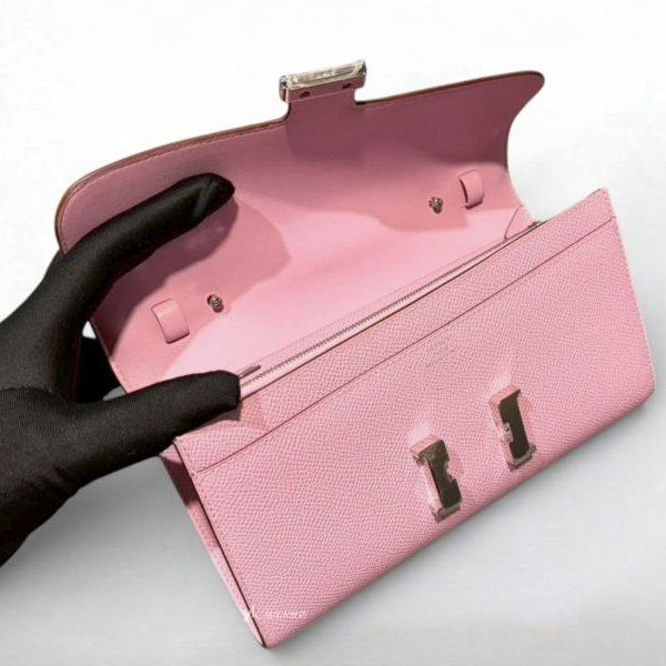 A12820-HERMES Constance to go X9錦葵紫Epsom牛皮銀釦肩背-7