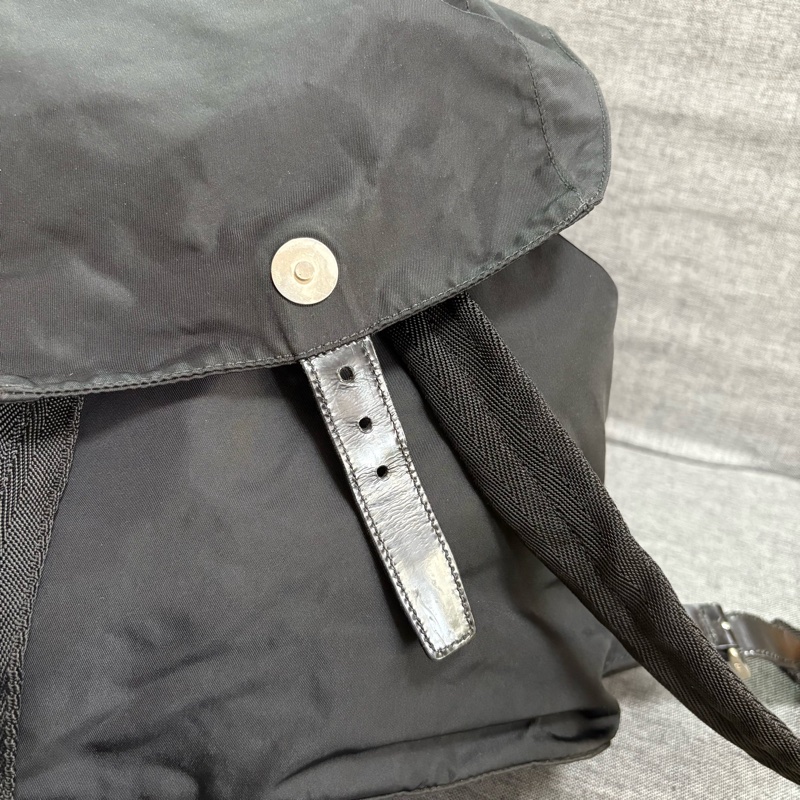Prada 尼龍多用途 黑色雙肩包 背包-8