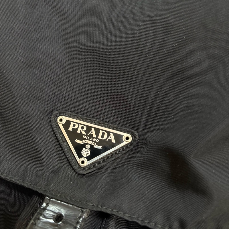 Prada 尼龍多用途 黑色雙肩包 背包-3