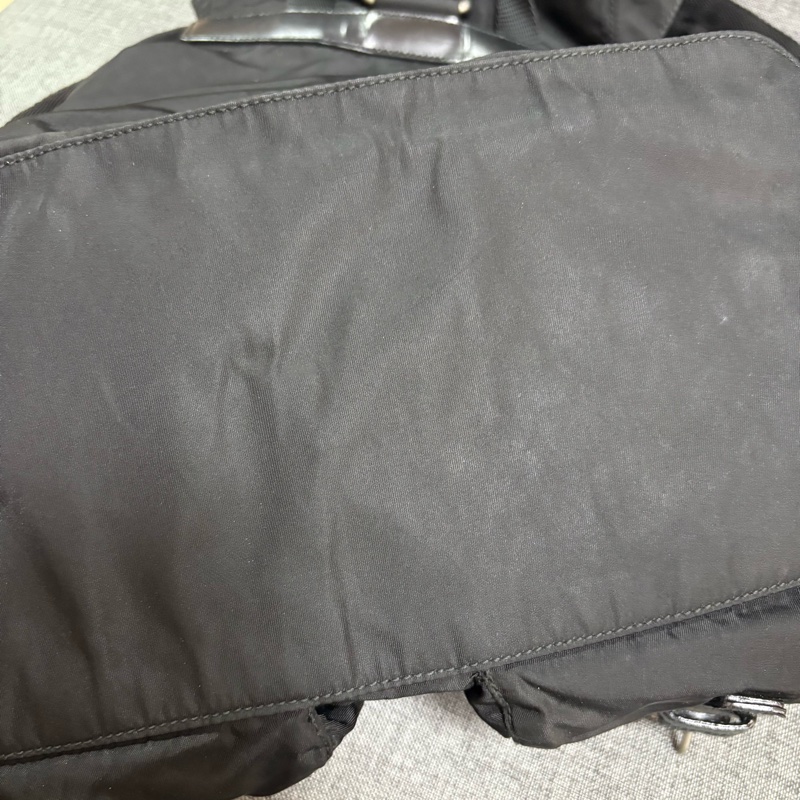 Prada 尼龍多用途 黑色雙肩包 背包-48