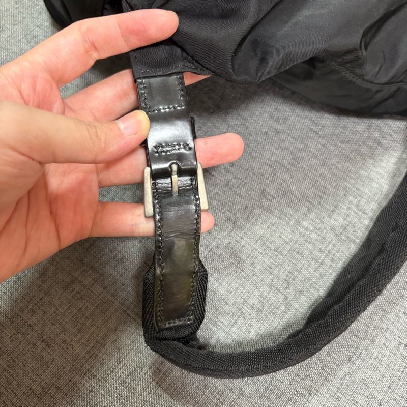 Prada 尼龍多用途 黑色雙肩包 背包-50